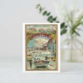 Carte Postale Vintage Grindelwald publicité de voyage suisse (Debout devant)