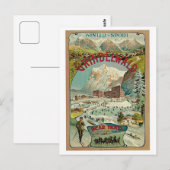Carte Postale Vintage Grindelwald publicité de voyage suisse (Devant / Derrière)