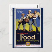 Carte postale vintage Grise Food (Devant / Derrière)