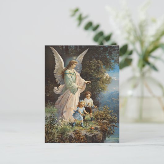 Carte postale vintage Guardian Angel (Debout devant)