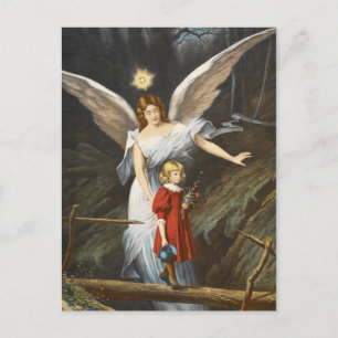 Carte postale vintage Guardian Angel