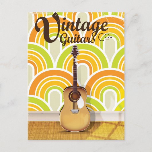 Carte Postale Vintage Guitar Co. (Devant)