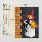 Carte Postale Vintage Halloween (Devant / Derrière)