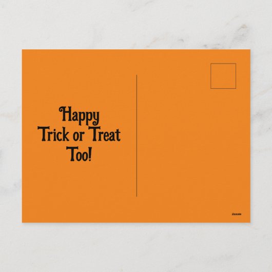 Carte postale vintage Halloween (Dos)