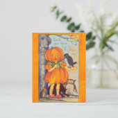 carte postale vintage halloween (Debout devant)