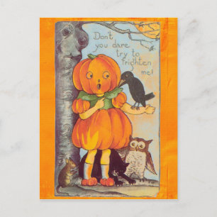 carte postale vintage halloween