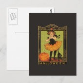 Carte Postale Vintage Halloween (Devant / Derrière)