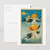 Carte postale Vintage Halloween (Devant / Derrière)