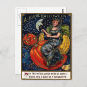 Carte postale Vintage Halloween (Devant / Derrière)