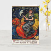 Carte postale Vintage Halloween (Fleur jaune)