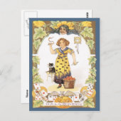 Carte postale Vintage Halloween (Devant / Derrière)