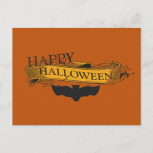 Carte postale vintage Halloween Bat