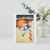 Carte postale Vintage Halloween effrayante (Debout devant)