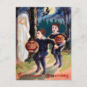 Carte postale vintage Halloween Ghost (Devant)