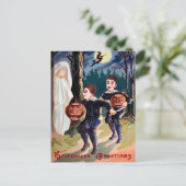 Carte postale vintage Halloween Ghost (Debout devant)
