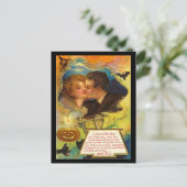 Carte Postale Vintage Halloween Kiss (Debout devant)