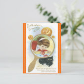 Carte postale vintage Halloween Lore et Spings (Debout devant)