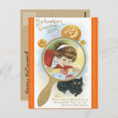 Carte postale vintage Halloween Lore et Spings (Devant / Derrière)