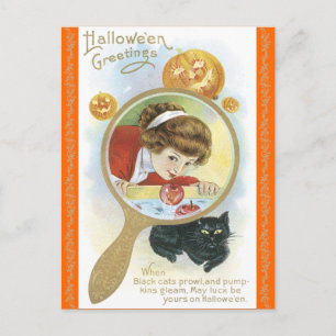 Carte postale vintage Halloween Lore et Spings