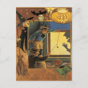 Carte postale Vintage Halloween Pranksters