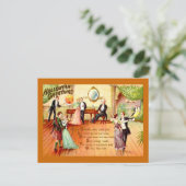 Carte Postale Vintage Halloween Salutations Dancing (Debout devant)