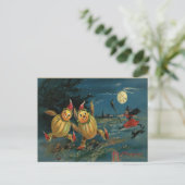 Carte Postale Vintage Halloween Veggie Peuples en course (Debout devant)