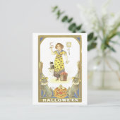 Carte postale vintage Halloween Witch (Debout devant)