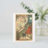Carte postale vintage Halloween Witch (Debout devant)