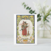 Carte postale vintage Halloween Witch (Debout devant)