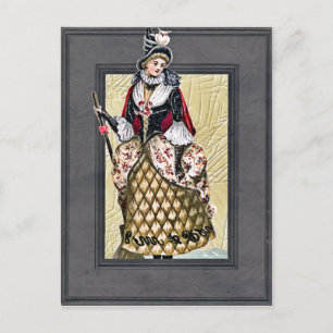 Carte postale vintage Halloween Witch