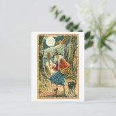 Carte postale vintage Halloween Witch (Debout devant)