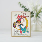 Carte postale vintage Halloween Witch (Debout devant)