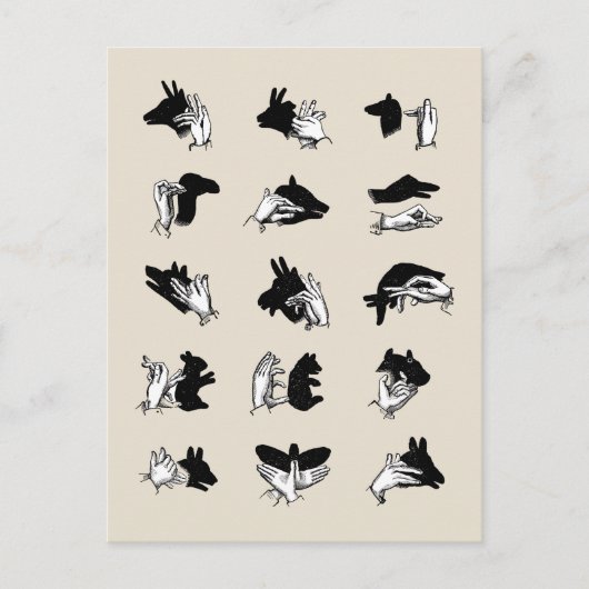 Carte Postale Vintage Hand (Devant)