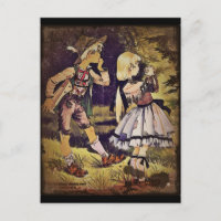 Vintage Hansel et Gretel Voir le chalet