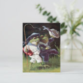 Carte postale vintage Happy Frogs  (Debout devant)