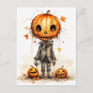 Carte Postale Vintage Happy Halloween Fiend