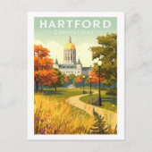 Carte Postale Vintage Hartford Connecticut (Devant)