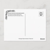 Carte postale vintage hawaïenne (Dos)