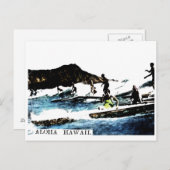 Carte Postale Vintage Hawaii (Devant / Derrière)