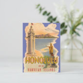 Carte Postale Vintage Hawaii, États-Unis - (Debout devant)