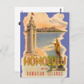 Carte Postale Vintage Hawaii, États-Unis - (Devant / Derrière)
