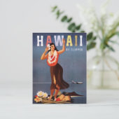 Carte Postale Vintage Hawaii, États-Unis - (Debout devant)