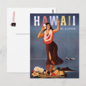 Carte Postale Vintage Hawaii, États-Unis - (Devant / Derrière)