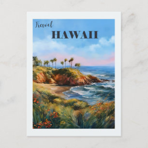 Carte Postale Vintage Hawaii Island Voyage rétro