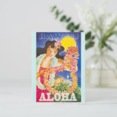 Carte Postale Vintage Hawaii Travel (Debout devant)