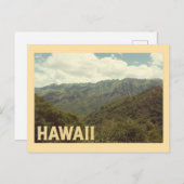 Carte Postale Vintage Hawaii Travel (Devant / Derrière)