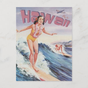 Carte Postale Vintage Hawaii, USA -