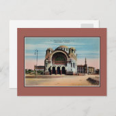 Carte Postale Vintage Heliopolis Caire Egypte Cathédrale (Devant / Derrière)