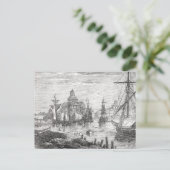 Carte postale vintage Helsinki Harbour Finland (Debout devant)