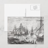 Carte postale vintage Helsinki Harbour Finland (Devant / Derrière)